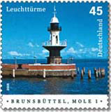 Briefmarke Brunsbttel, Mole 1