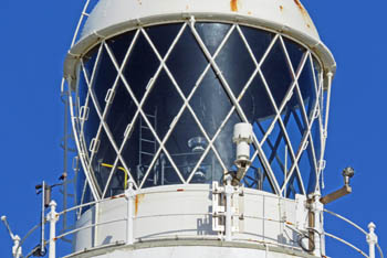 Laterne vom Leuchtturm Portland Bill mit doppeltem LED-Strahler Laterne vom Leuchtturm Portland Bill