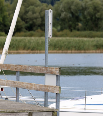 Molenfeuer Nord am Segelhafen Bodman