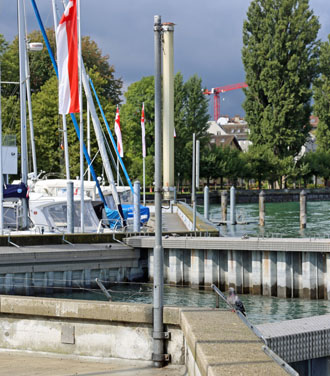 Leuchtfeuer am Segelhafen Rorschach