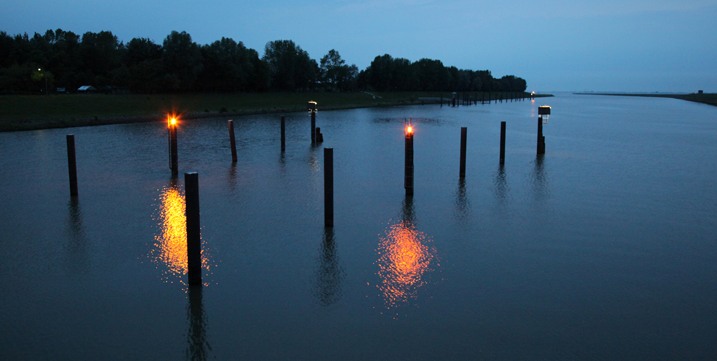 Leuchtfeuer Oste-Sperrwerk