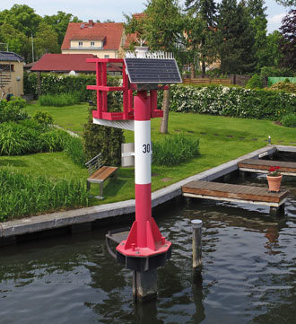 Leuchtfeuer Nr. 30 imDämeritzsee Leuchtfeuer "Dämeritzsee - Gosener Kanal"