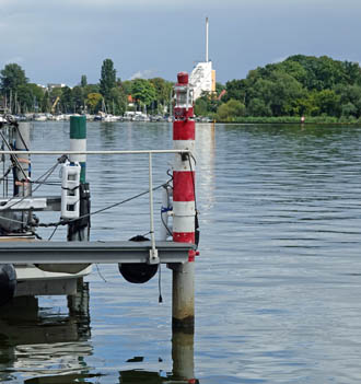 Hafenfeuer Gatow an der Marina Lanke Leuchtfeuer Gatow