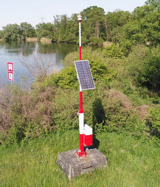Leuchtfeuer Dammgraben West Leuchtfeuer an der Ketziner Havel