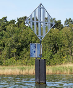 Einfahrtszeichen am Reecksee