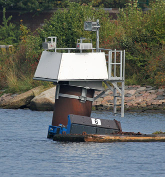Nebelfeuer Große Schleuse Holtenau Nebelfeuer