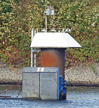 Nebelfeuer Kleine Schleuse Holtenau Kleine Schleuse Holtenau