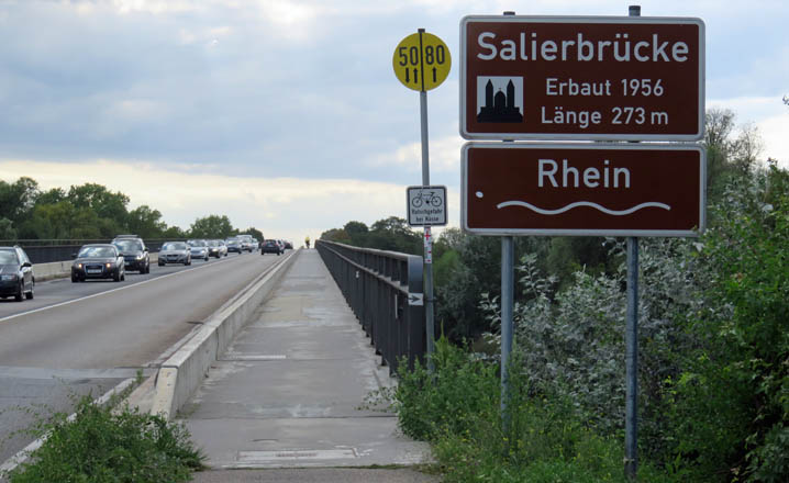 Salierbrücke am Oberrhein Salierbrücke am Oberrhein