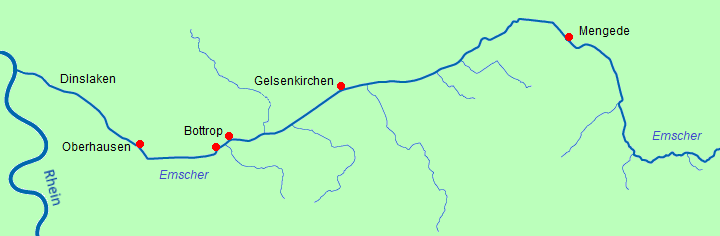Pegel an der Emscher Pegel an der Emscher