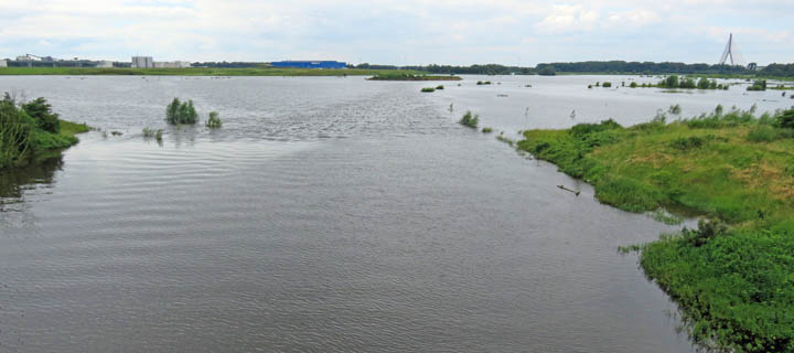 Lippemndung mit berfluteter Lippeaue