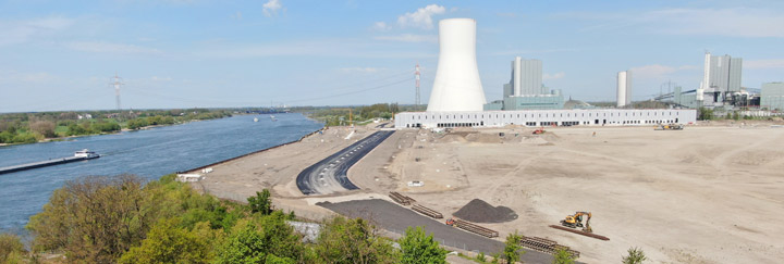 Stromkaje am Südhafen Walsum Stromkaje am Südhafen Walsum