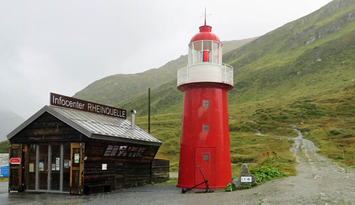 Leuchtturm am Oberalppass Leuchtturm an der Rheinquelle