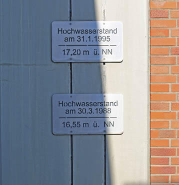 Rheintor Griethausen Hochwassermarken Griethausen