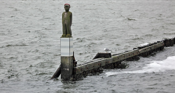 Schleimnde Hafeneinfahrt