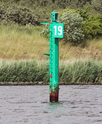 Untertrave Leuchtbake Nr 19 Leuchtbake Nr 19