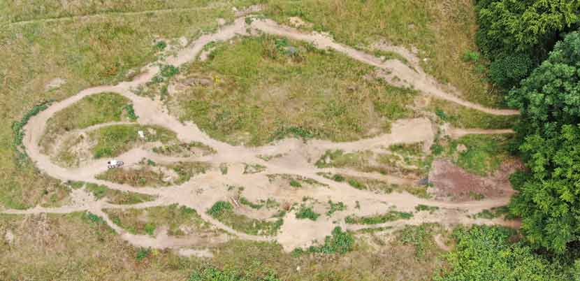 Von Jugendlichen selbstgebauter Dirtpark in Hamminkeln Selbstgebauter Dirtpark Hamminkeln