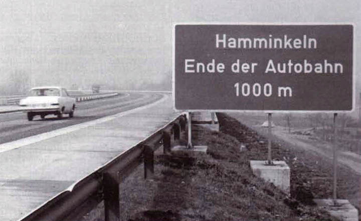 Ende der Autobahn A3 Ende der Autobahn A3