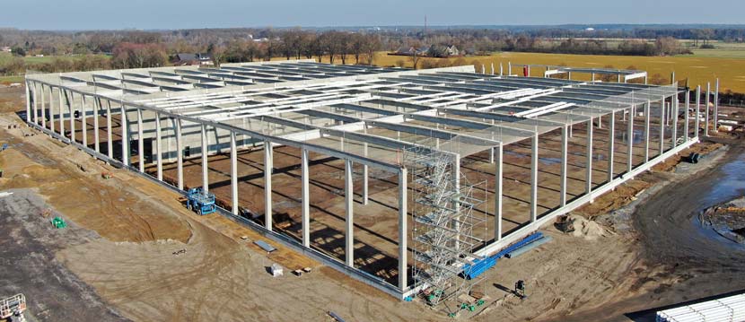 Rohbau Logistikcenter Hamminkeln