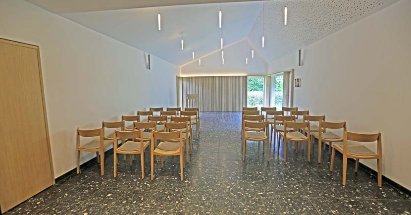 Abschiedsraum in der Friedhofshalle Hamminkeln Abschiedsraum in der Friedhofshalle Hamminkeln