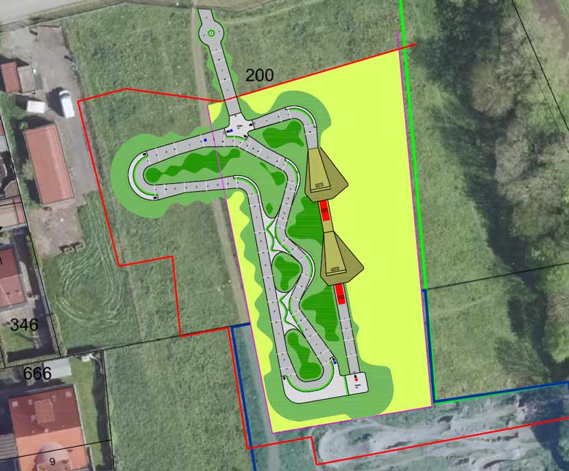 Geplante Pumptrack-Anlage in Hamminkeln Pumptrack-Anlage
