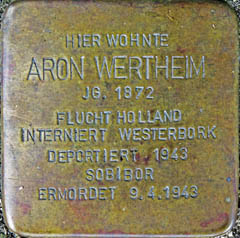 Stolperstein Aron Wertheim