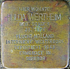 Stolperstein Hulda Wertheim