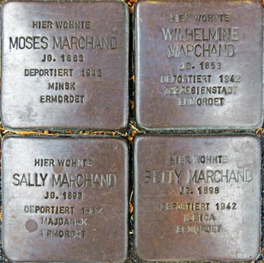 Stolpersteine Familie Isaak Marchand