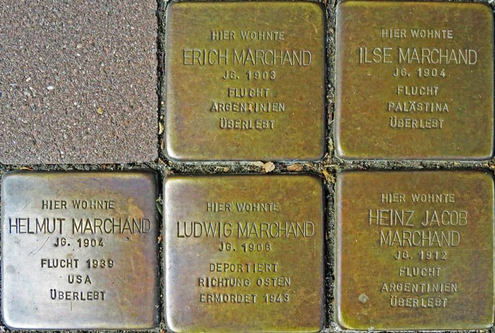 Stolpersteine Familie Marchand