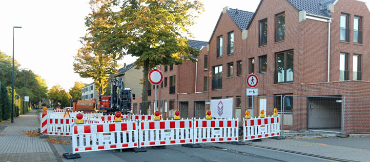 Baustelle an der Ringenberger Straße Baustelle an der Ringenberger Straße