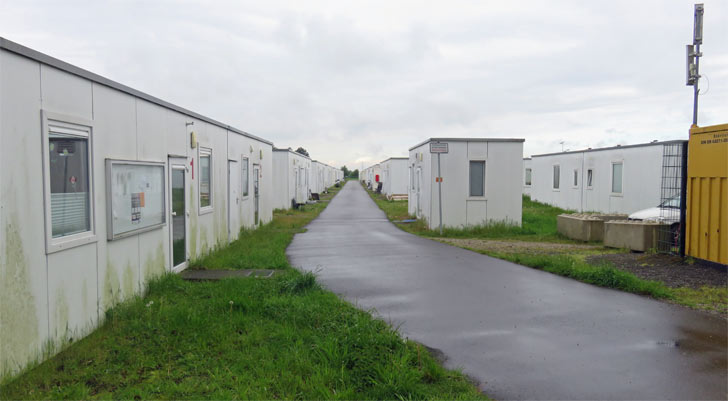 Flüchtlings-Container an der Daßhorst Flüchtlings-Container