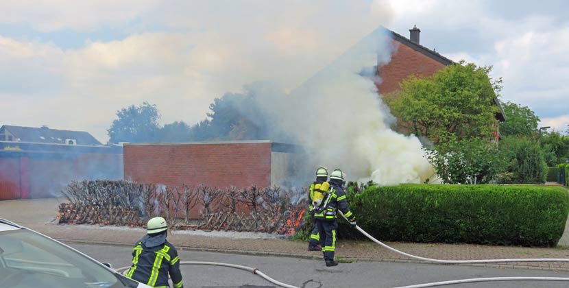 Heckenbrand Hamminkeln