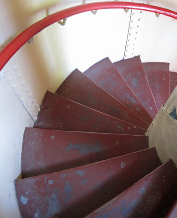 Wendeltreppe im Leuchtturm Campen, Sep. 2014 Wendeltreppe im Leuchtturm Campen