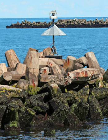 Molenfeuer Helgoland-Nordosthafen Südost Molenfeuer Helgoland-Nordosthafen