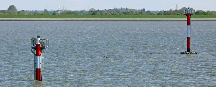 Richtfeuer Norddeich Einfahrt