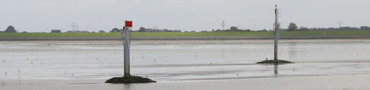 Richtfeuer Norddeich Einfahrt