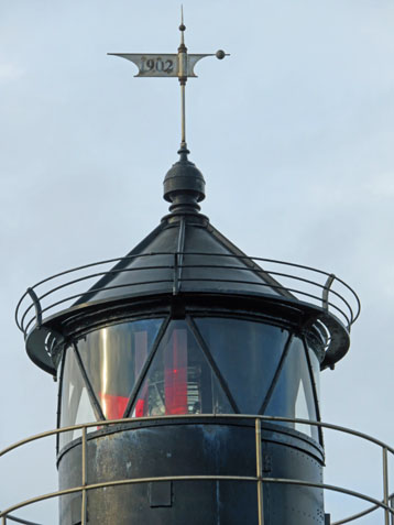 Laterne des Leuchtturms Nordmarsch