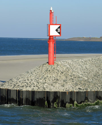Neue Westbuhne auf Wangerooge, Okt. 2015 Wangerooge Westbuhne