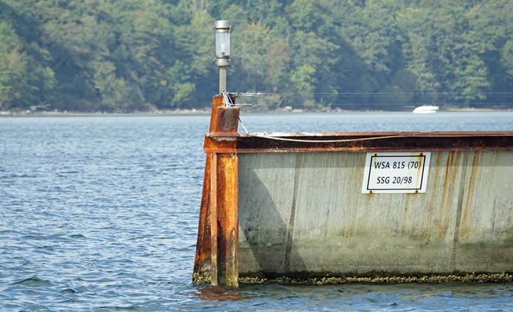 Warnfeuer Bockholmwik Wellenbrecher