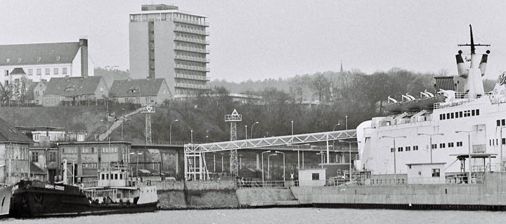 Richtfeuer Fährhafen Sassnitz Fährbett West, 1979 Richtfeuer Fährhafen Sassnitz 1979