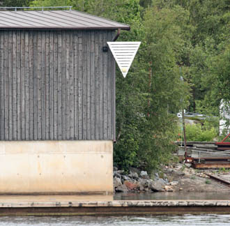 Oberfeuer am Hafen von Norrbyn Oberfeuer Norrbyn