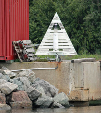 Unterfeuer am Hafen von Norrbyn Unterfeuer Norrbyn