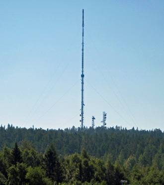 Luftfahrtfeuer am Funkturm Sundsvall Funkturm Sundsvall
