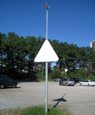 Unterfeuer 80,3° am Mälarparkhamnen in Västerås Unterfeuer Mälarparkhamnen