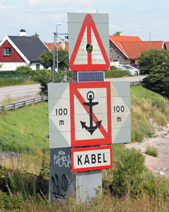 Unterfeuer Ystad Telekabel