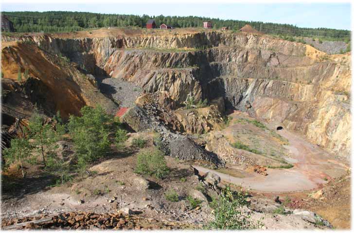 Stora Kopparberget - "Stora Stöten" (die Große Pinge)