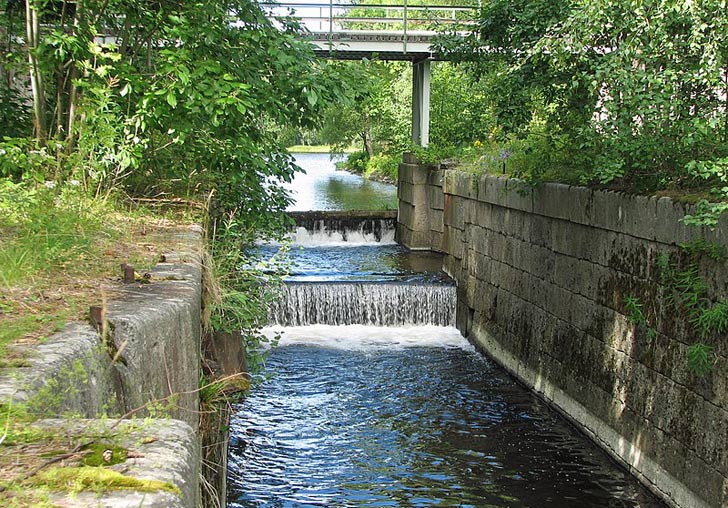 Tamm Kanal - Schleusenbecken bei Nedre Hamre Tamm Kanal