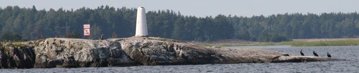 Tagmarkessichtzeichen im Lurö-Schärengarten Tagmarke