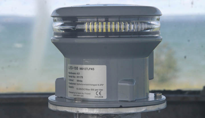 Leuchte LED-155 auf Visingö Norra Leuchte LED-155