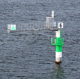 Begrenzungsfeuer 6 im Göteborger Nord-Kanal Göteborg Feuer 6