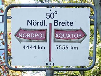 50. Breitengrad in Walldorf 50. Breitengrad in Walldorf